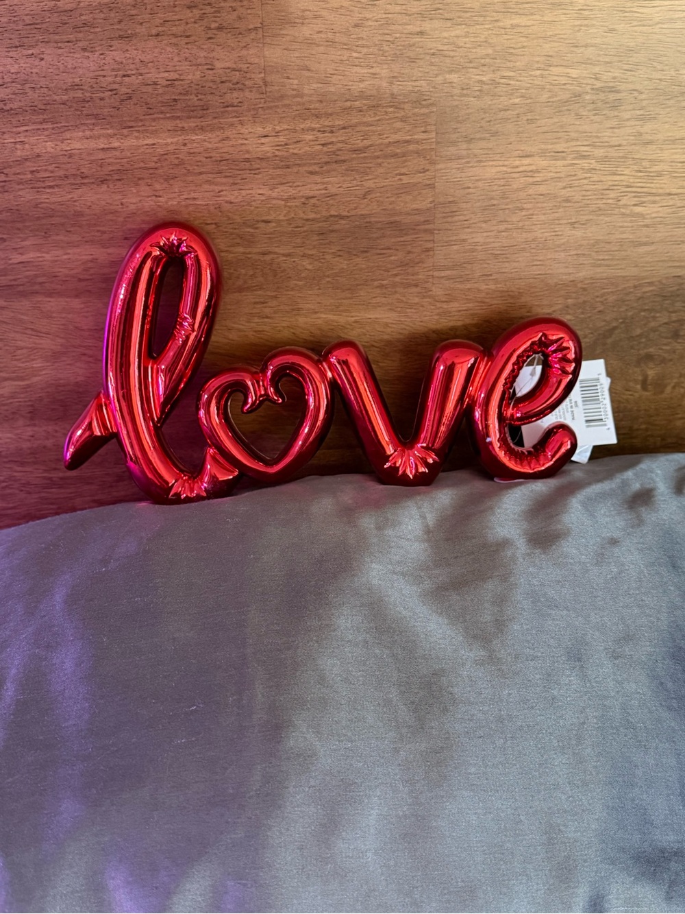 Choose 1 Metallic 'love' Decorative Sign with Mystery Alocasia.